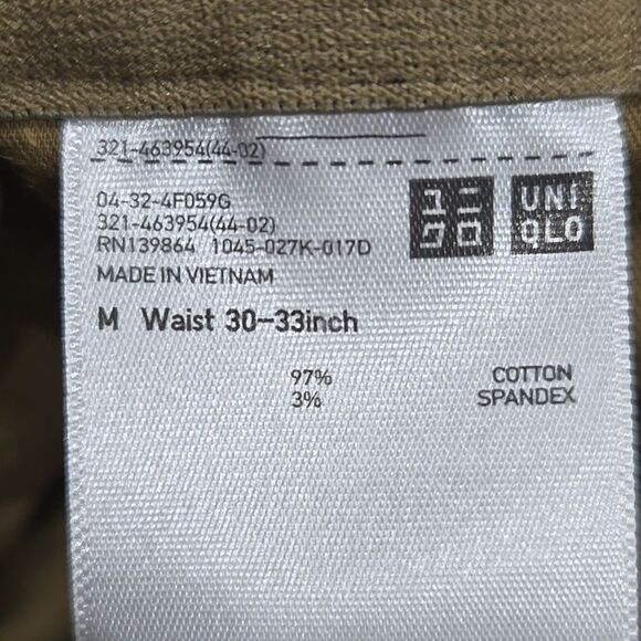 Uniqlo Corduroy Smart Ankle Pants Men's Medium Unisex Preppy Academia Grandpa - Picture 16 of 16